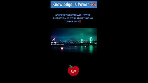 NARCISSISTS SUFFER WITH SEVERE RUMINATION AND WILL REGRET LOSING YOU FOR EVER‼️