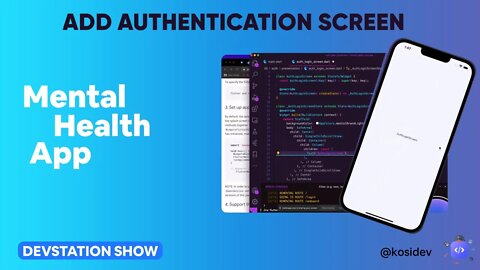 Add Authentication Screen in your flutter App