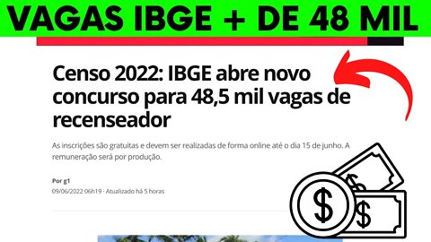 IBGE VAGAS 2022