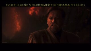 Anakin Vs. Obi Wan (Test & Recognise-Flume Re-work slowed)-In Color #starwars #anakin #obiwan