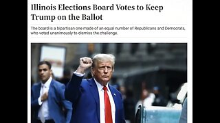 ILLINOIS ELECTION BOARD🇺🇸🗳️👨‍⚖️VOTE TO HAVE PRESIDENT TRUMP ON ELECTION BALLOT🏛️🗳️💫