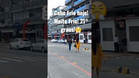 Muito Frio na Região dos Lagos [ Cabo Frio,RJ] #shorts