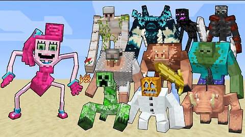 Mommy Long Legs Vs ALL Mutants / Minecraft Mob Battle