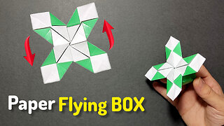 How to Make a "Paper Flying Box". DIY Crafts Origami