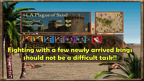 Stronghold Crusader - Fighting with a few newly arrived kings should not be a difficult task!!
