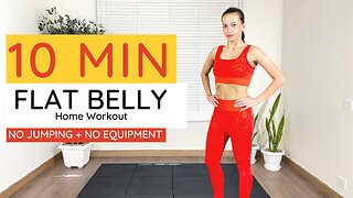 10 Minute Belly Home Workout (No Jumping + No Equipment)