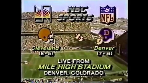 1983-12-04 Cleveland Browns vs Denver Broncos