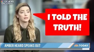 CLIP | Amber Heard Speaks Out | Amber Stands by her Lies and Doubles Down.