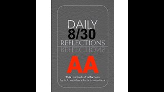 Daily Reflections – August 30 – Alcoholics Anonymous - Read Along