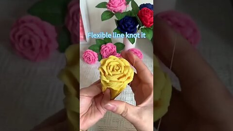 Handmade diy crepes paper rose flowers #handmade #handmadegifts #flowers