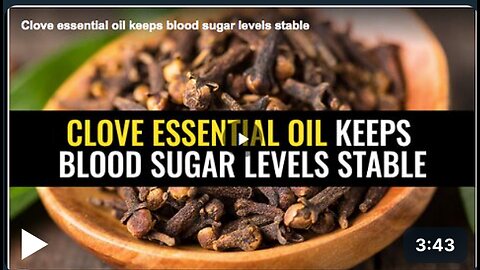 How clove essential oil can help keep your blood sugar levels stable