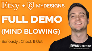 MIND BLOWN! 🧠💥 Starting an Etsy Digital Files Business w/ MyDesigns [COMPLETE DEMO]