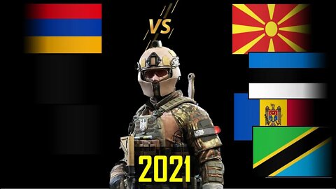 Armenia VS North Macedonia 🇦🇲 Estonia Moldova Tanzania Military Power Comparison 2021 🇲🇰,✈ Army