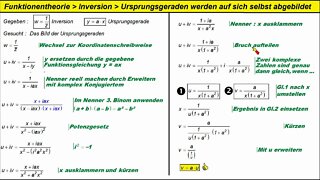 Komplexe Funktionen ►Inversion 2 (Ursprungsgeraden mit Beweis)