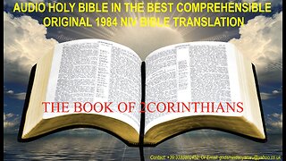 AUDIO HOLY BIBLE: "THE BOOK OF 2CORINTHIANS" - IN THE BEST ORIGINAL 1984 NIV BIBLE TRANSLATION