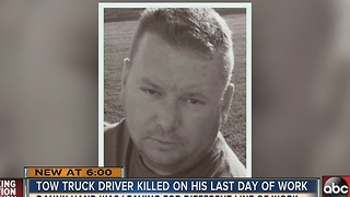 Tow truck driver killed on I-275 by drunk driver