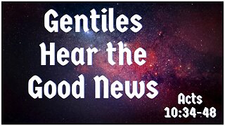 ECF Livestream | Gentiles Hear the Good News Acts 10:34-48 | Kevin Salinas | 07.23.2023
