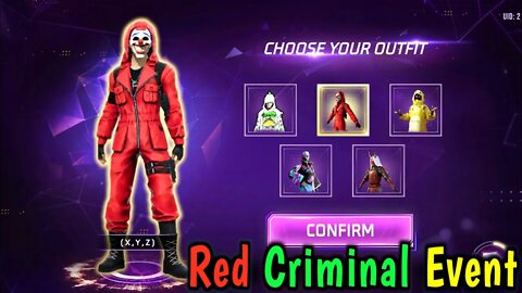 New Red Criminal Event || Free Fire New Event - Rock Munna Gaming #freefire