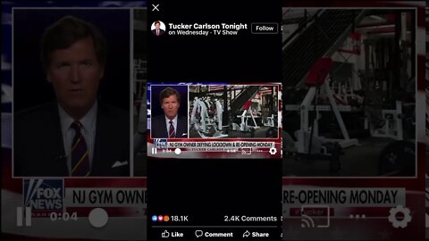 Tucker Carlson NJ gym owner vs Gov Murphy