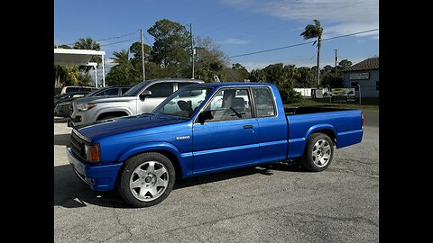 Mazda b2200 painted bayside blue