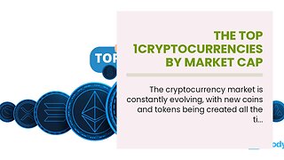 The Top 1Cryptocurrencies by Market Cap