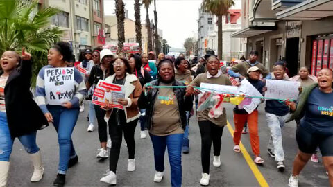 Protest march to end period poverty