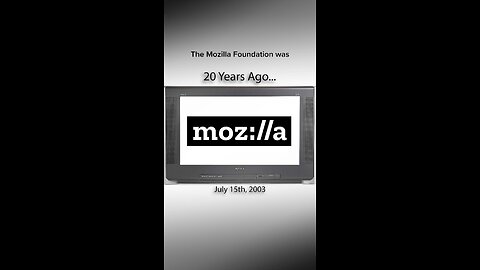 July 15th, 2003: The Mozilla Foundation was formed