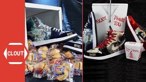 Migos Gifted Exclusive 1-Of-1 "Stir Fry" Custom Sneakers From Nike!