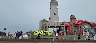 2024 04 27 patriots protest- Mississauga Light House