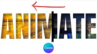 Animated Motion Text Slide Design in Canva (Tutorial)