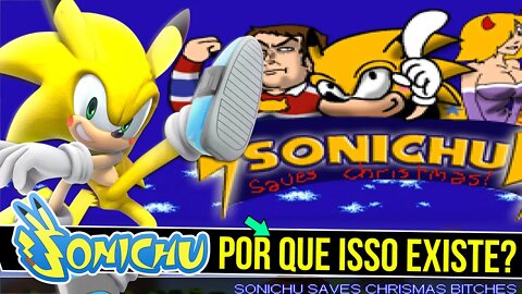 BIZARRO jogo de NATAL do SONIC | SONICHU SAVES CHRISTMAS #shorts