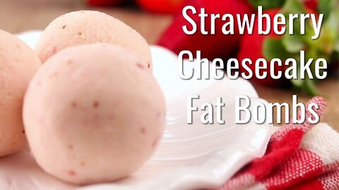 Keto Strawberry Cheesecake Fat Bombs | Sweet and Creamy Low-Carb Delight