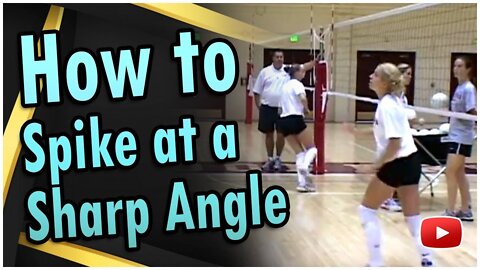 Volleyball Hitting - How to Spike at a Sharp Angle - Coach Santiago Restrepo