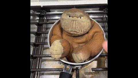 Monkey cooking😂😵‍💫