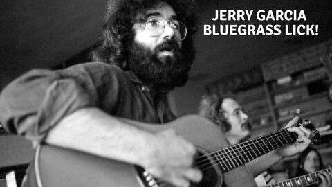 Jerry Garcia Bluegrass lick over I-IV-V. Free acoustic guitar lesson.