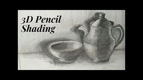 3D Pencil Shading || Realistic pencil Shading || tutorial || Easy for beginners