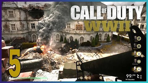 Call of Duty WW2 Full Gameplay No Commentary - God Mod - Story 5 #COD