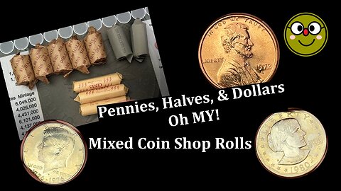 Pennies, Halves, & Dollars Oh MY! - Mixed Coin Shop Rolls