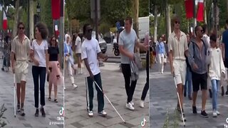 Whites Refused To Help Blind Black Guy While Helping Blind White Guy! Is this racist?