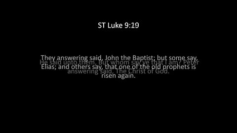 ST Luke Chapter 9