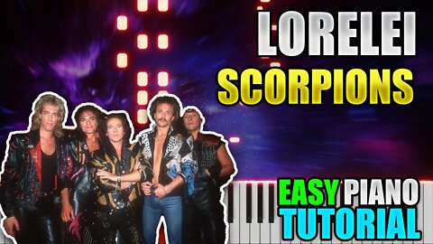 Lorelei - Scorpions | Easy Piano tutorial