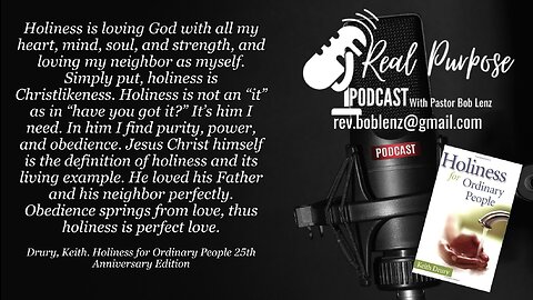 Real Purpose with Pastor Bob Lenz "Holiness"
