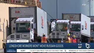 Longshore workers will reject Russian imports and exports