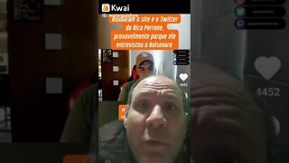 Roubaram o site e o Twitter se Rica Perrone depois de ter entrevistado Bolsonaro no seu podcast