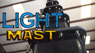 Five Stage Light Mast - 7.25' to 25' - Steel - Mount LED