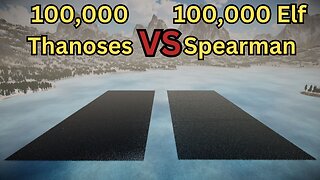 100,000 Thanoses Versus 100,000 Elf Spearman || Ultimate Epic Battle Simulator 2