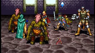 Beyond the Beyond (PS1): Evil Summoner & Ogre (2x) Boss Fight Presentation