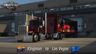 ATS | Peterbilt 389 | Kingman AZ to Las Vegas NV | Flatrack Linde Forklifts 44,974lb