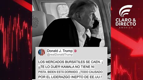 Trump: 'Se los advertí' - El Débil Liderazgo de Kamala y la Caída Histórica de los Mercados