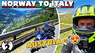 Norway to Italy on Motorcycle! Entering Austria's Alpine Paradise! | Episode 2